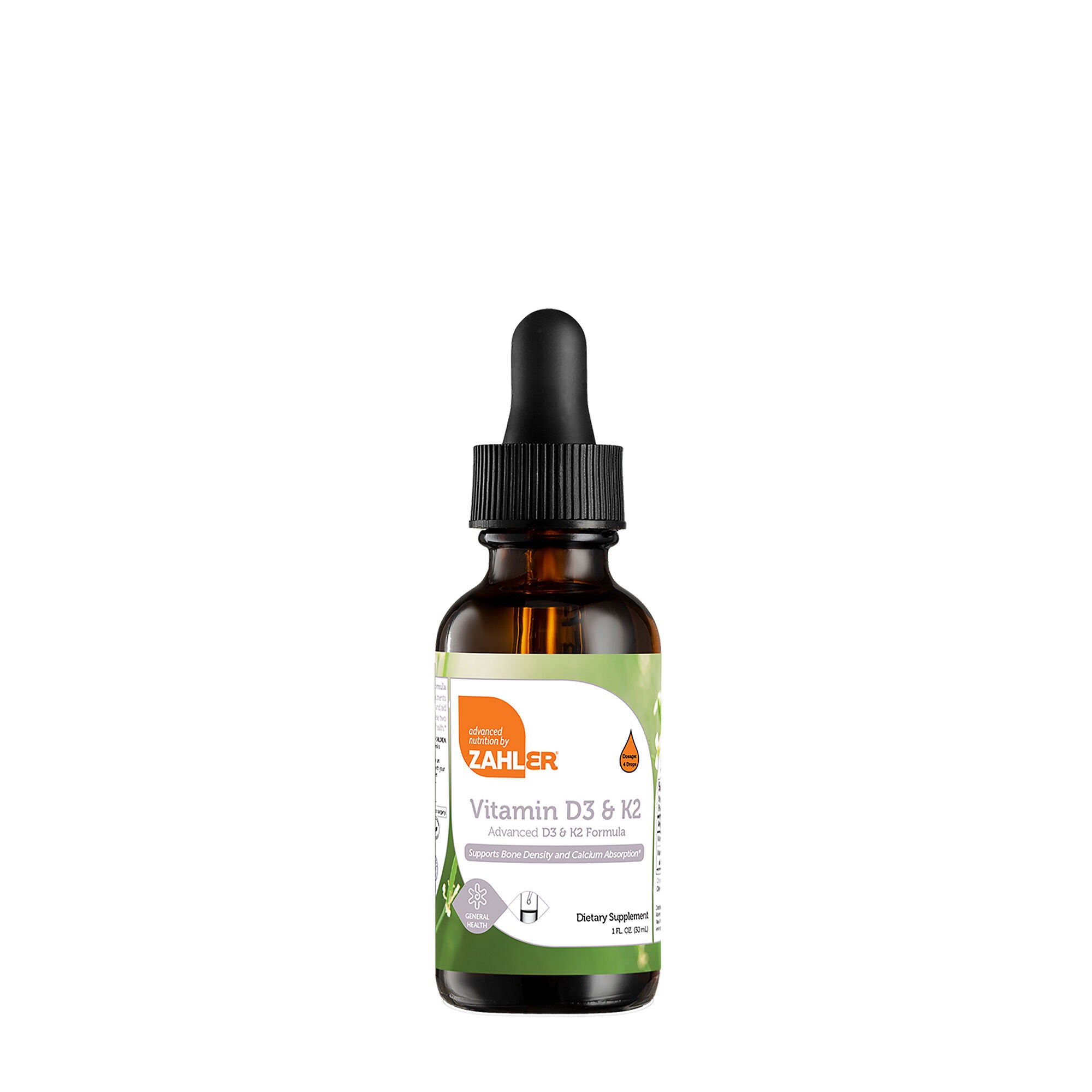 Vitamin D3 and K2 Liquid Supplement- 30mL (447 Servings)  | GNC